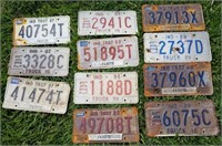 Indiana License Plates From The 80's