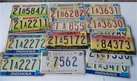 Indiana License Plates 80's, 90's & 2000's