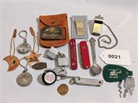 Vintage Misc Junk Drawer Lot Pocket Knife Rolex