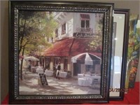 Beautigul Cafe photo/frame 34X34 Originally $169