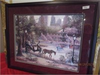 Awesome Horse and Carriage Photo and Frame 32x36