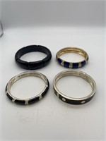 Lot of 4 BEAUTIFUL Bracelet Rings