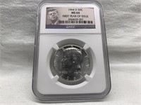 1964-D JFK HALF DOLLAR NGC MS64 FIRST YEAR ISSUE