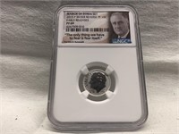 2015 US REVERSE SILVER PROOF 10CENT NGC PF69 DIME