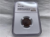NICE 1902 UNITED STATES INDIAN HEAD PENNY NGC MS65