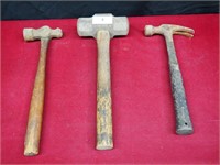 Lot of 3 Hammers - Sizes 16" 15" 13"