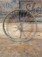 Harley Davidson 1915 F Wheel and Hub. Rust Damage
