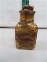 Antique Cork Top Gold Paint Bottle