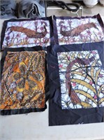 Batik Art Cloth Panels