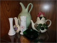 6 Various Vase and Pitchers