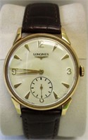 1960s Longines Cal 30 18K Gold Wrist Watch