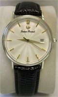Lucian Picard 14K White Gold Quartz Wrist Watch