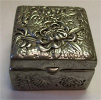 Elias Extra Fine Pewter & Silver Trinket/Ring Box