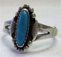 Southwestern Sterling Silver & Turquoise Ring