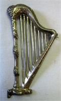 Lang Sterling Silver Harp Pin/Brooch