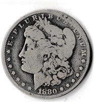 1880 CC Silver Morgan Dollar