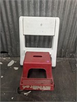 Rolling Tool Cart/Seat & Step Stool