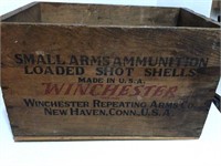Vintage Winchester Wooden Ad Crate - 15 x9x9