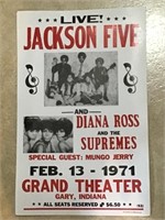 Jackson Five/Diana Ross/Supremes Poster- 14x25
