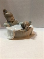 Nao by Lladro Figurine (Girl with Dog)