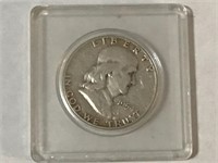 1954 Ben Franklin U.S. 1/2 Dollar 50 Cent Piece