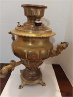 Antique Heavy Brass Samovar (as found)