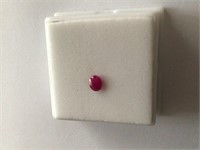 Approx .50CT Oval Fissure Filled Ruby