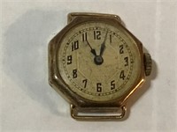 14K Gold Watch (no band) - 61173 Swiss Made 17