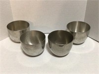 Set of (4) Steiff Pewter Jefferson Cups
