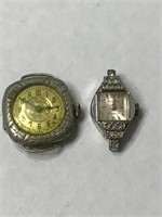 (2) Vintage Watches (as found - No Bands) -