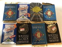 Lot of (8) Unopened Packages of Baseball Cards