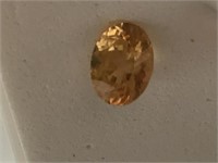 Apprx 1.0CT Oval Imperial Hessonite Garnet