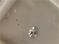 Apprx .40CT Oval White Sapphire