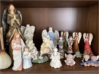 Angel figurines, misc sizes