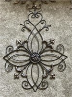 Decorative Metal Work and Welcome Sign