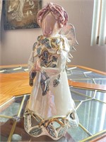 Two Piece Angel Candle Holder 10”