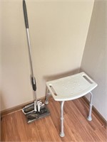 Shower Seat and Swiffer Sweeper
