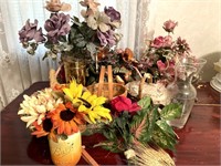 Baskets, Vases, Flowers and Decor
