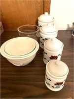 Canister Set and Mixing Bowls
