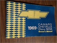CAMARO CHEVELLE CHEVY NOVA OWNERS MANUAL 1969