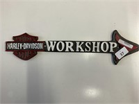 REPRO HARLEY DAVIDSON WORKSHOP SIGN