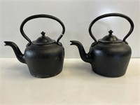 2X CAST IRON KETTLES