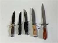COLLECTION OF 5 VARIOUS KNIVES INCLUDING SCHRADE