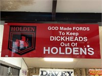 HOLDEN PERSPEX SIGN - 150CM WIDE X 56CM HIGH
