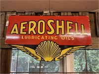 AEROSHELL LUBRICATION OIL REPRO ENAMEL SIGN