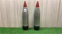 2X MISSILE HEADS APPROX 50CM HIGH