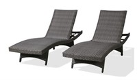 atio Padded Quick Dry Foam Wicker Chaise Lounges