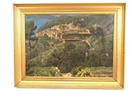 HENRIK JESPERSEN "ITALIAN HILLTOP VILLAGE"  OIL