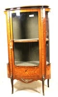 19th CENTURY FRENCH KINGWOOD DISPLAY CABINET