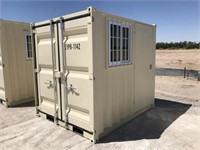 2021 8FT Shipping Container w/Doors, Window